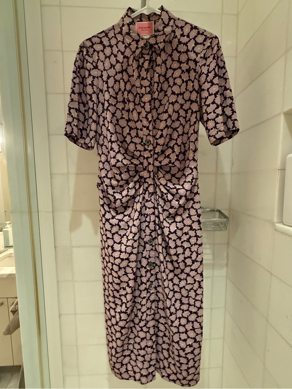 Kate Spade Sunny Bloom Shirt Dress (NWT 4) in this season’s purple color way!